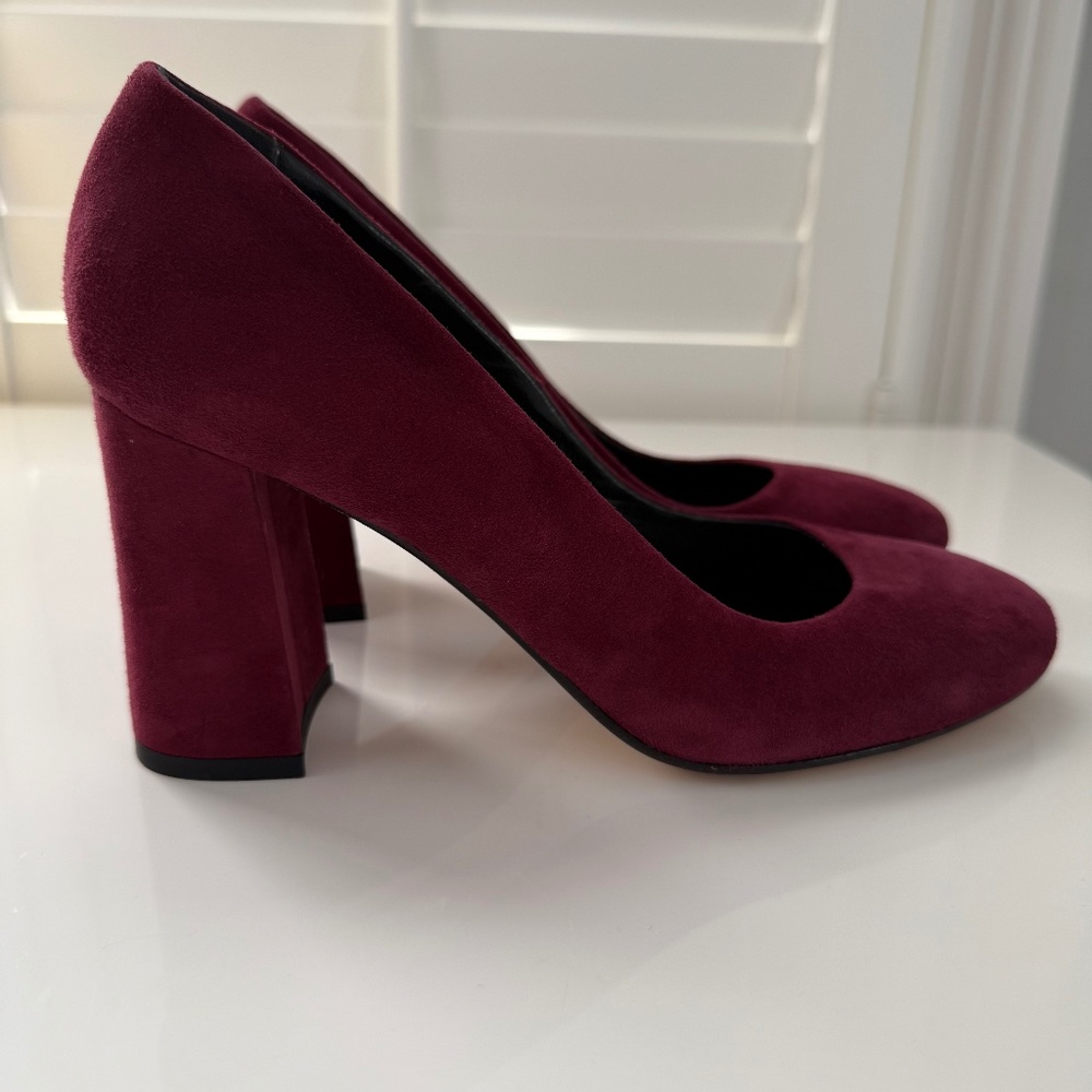 Cordani wine-colored suede pumps, size 38 (8)